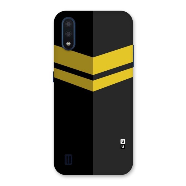 Yellow Lines Back Case for Galaxy M01