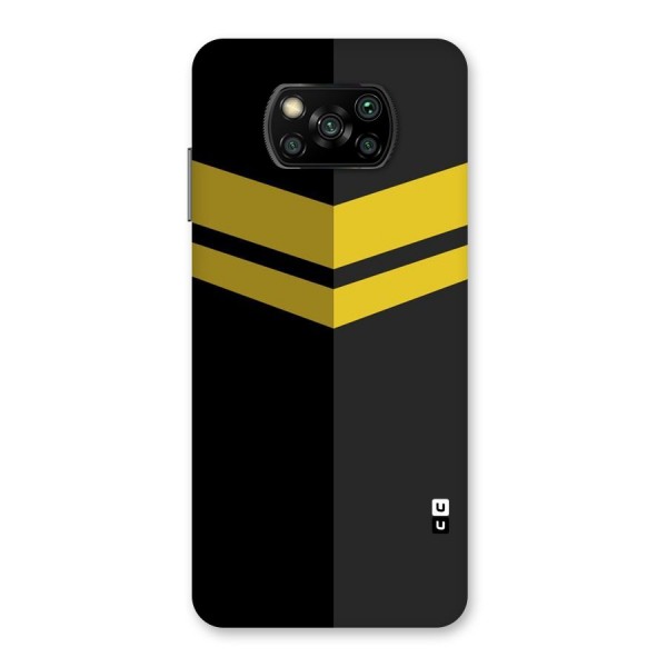 Yellow Lines Back Case for Poco X3