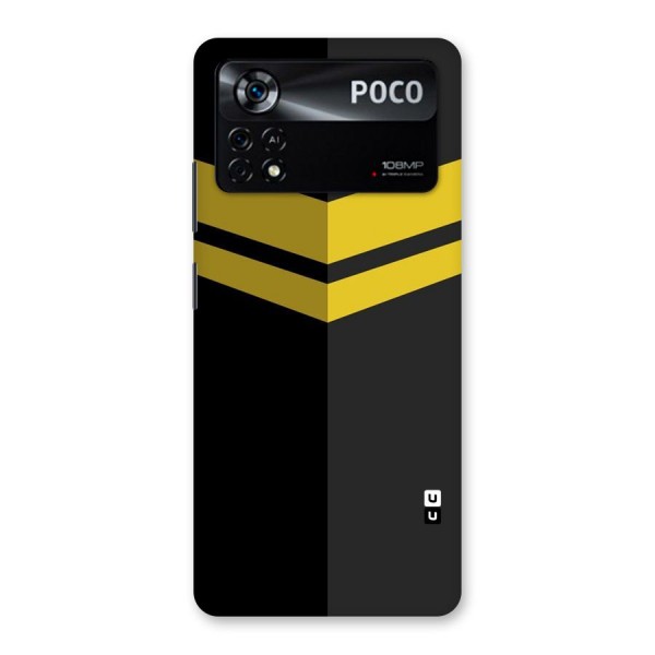 Yellow Lines Back Case for Poco X4 Pro 5G