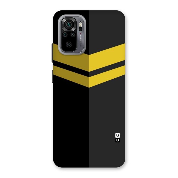 Yellow Lines Back Case for Redmi Note 10