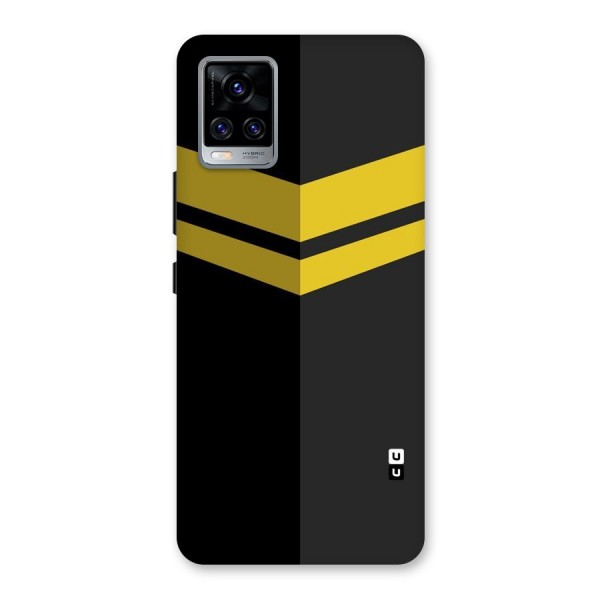 Yellow Lines Back Case for Vivo V20 Pro