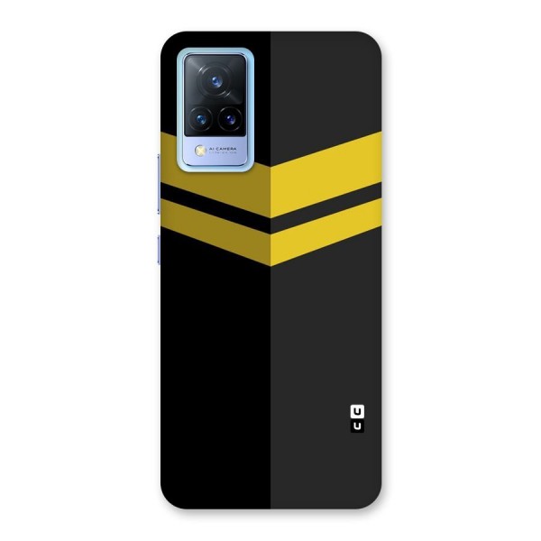 Yellow Lines Back Case for Vivo V21 5G