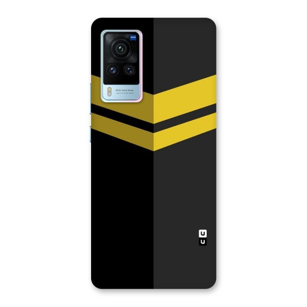 Yellow Lines Back Case for Vivo X60 Pro