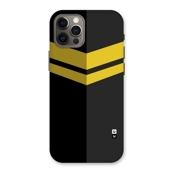 Yellow Lines Back Case for iPhone 12 Pro