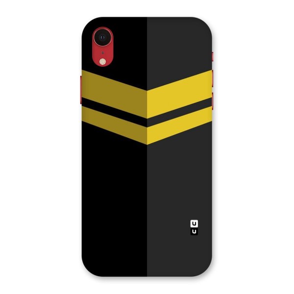 Yellow Lines Back Case for iPhone XR