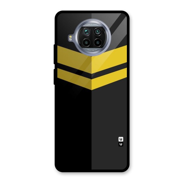 Yellow Lines Glass Back Case for Mi 10i