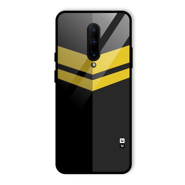 Yellow Lines Glass Back Case for OnePlus 7 Pro