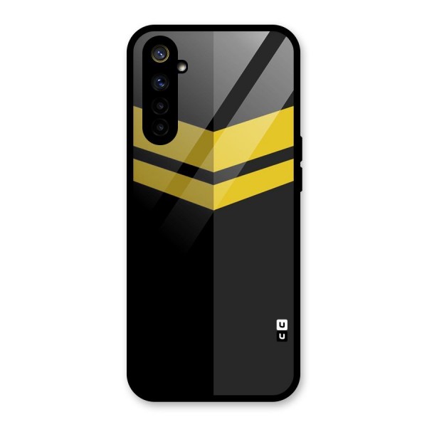 Yellow Lines Glass Back Case for Realme 6