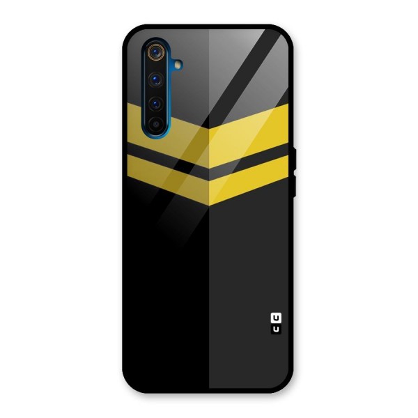 Yellow Lines Glass Back Case for Realme 6 Pro