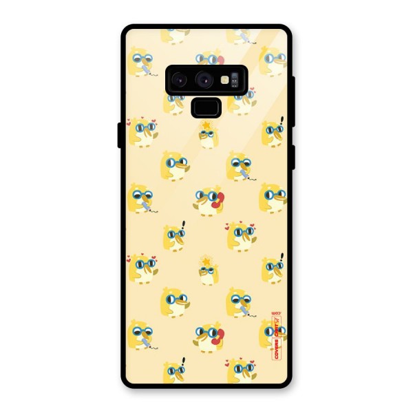 Yellow Parrot Glass Back Case for Galaxy Note 9