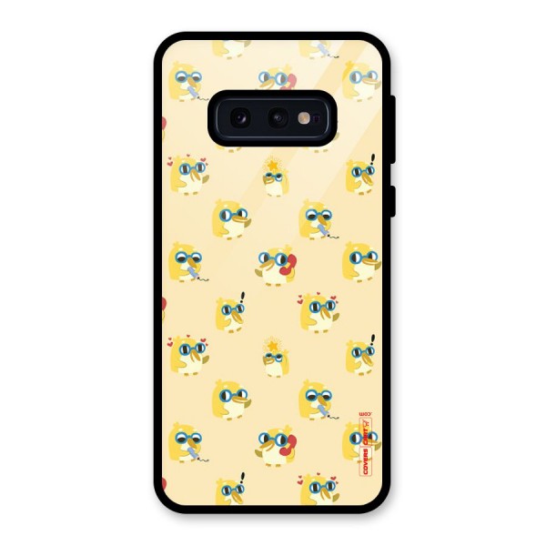 Yellow Parrot Glass Back Case for Galaxy S10e