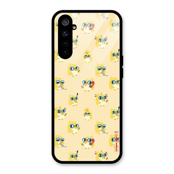 Yellow Parrot Glass Back Case for Realme 6