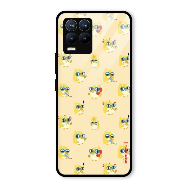 Yellow Parrot Glass Back Case for Realme 8 Pro