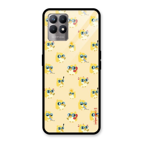 Yellow Parrot Glass Back Case for Realme 8i