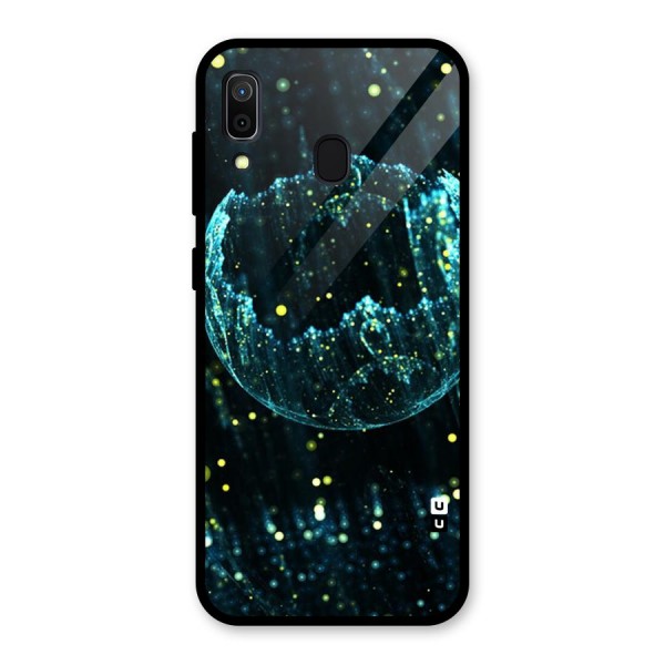 Yellow Rain Glass Back Case for Galaxy A30