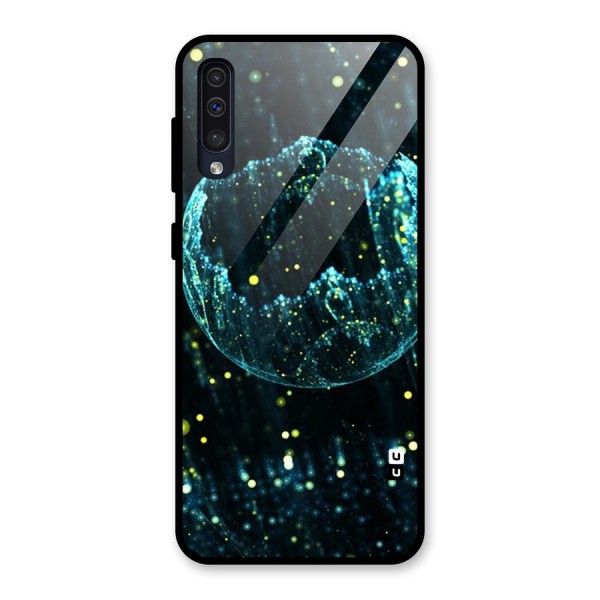 Yellow Rain Glass Back Case for Galaxy A50s