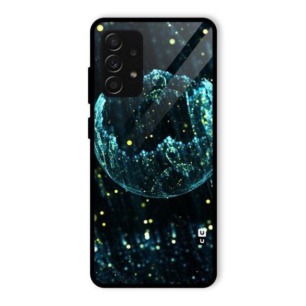 Yellow Rain Glass Back Case for Galaxy A53 5G