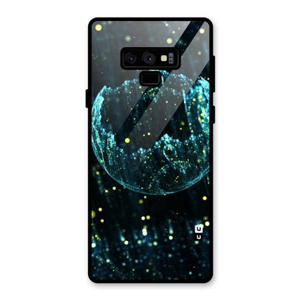 Yellow Rain Glass Back Case for Galaxy Note 9