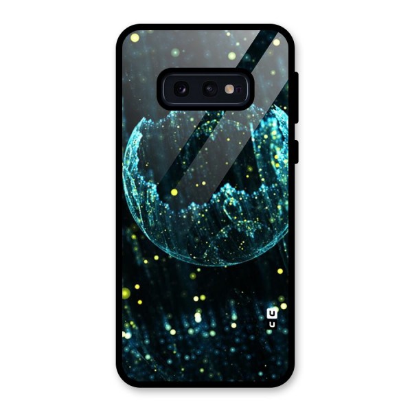 Yellow Rain Glass Back Case for Galaxy S10e