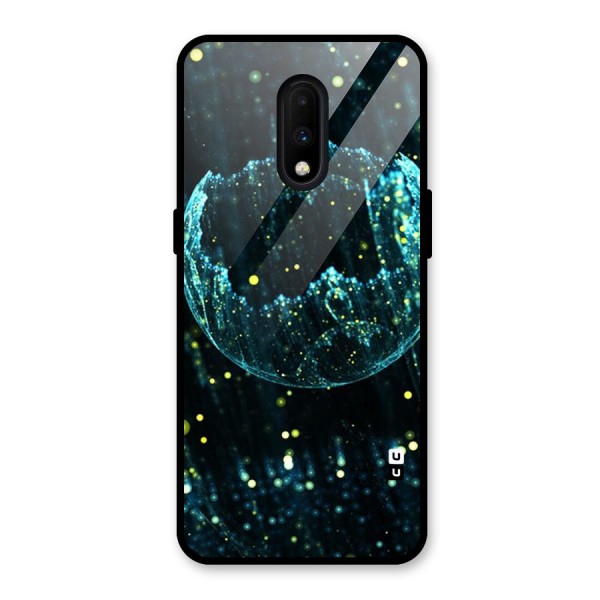 Yellow Rain Glass Back Case for OnePlus 7