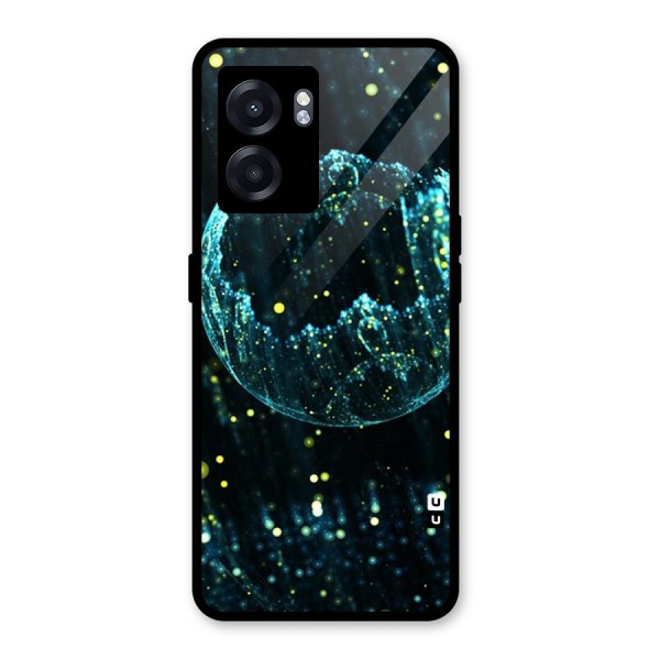 Yellow Rain Glass Back Case for Oppo K10 (5G)