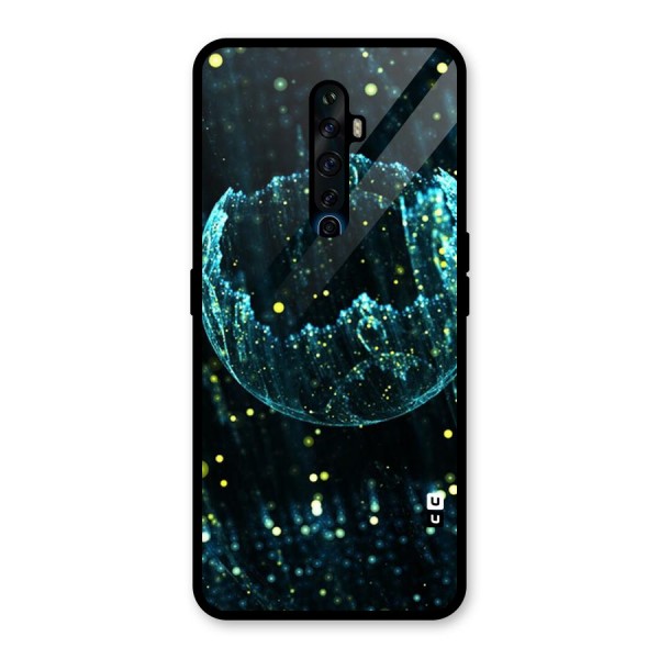 Yellow Rain Glass Back Case for Oppo Reno2 Z