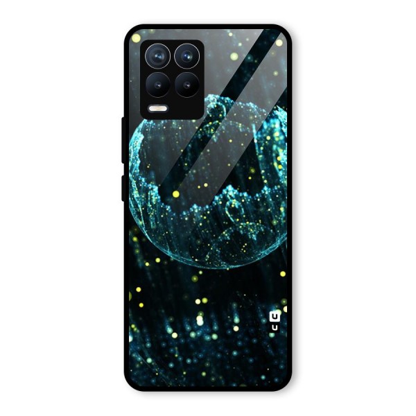 Yellow Rain Glass Back Case for Realme 8 Pro