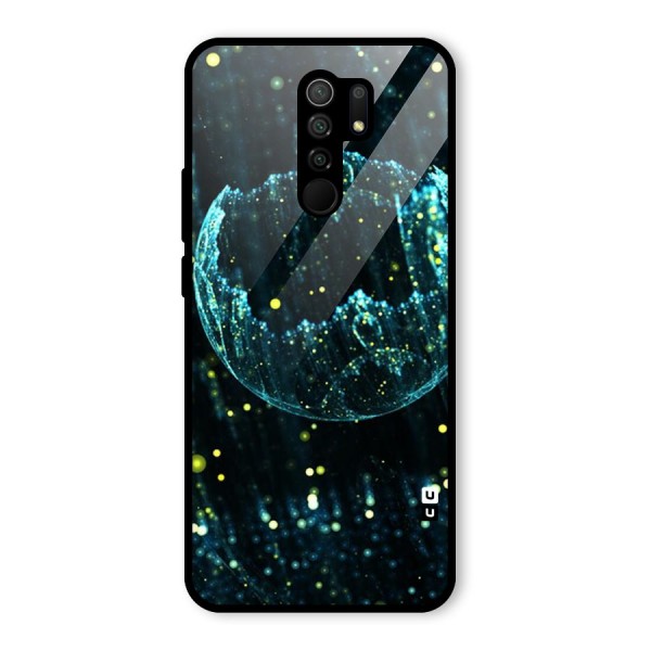 Yellow Rain Glass Back Case for Redmi 9 Prime