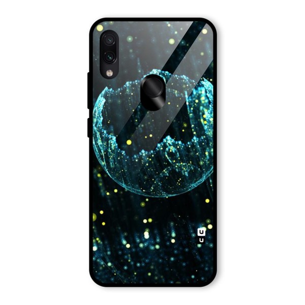 Yellow Rain Glass Back Case for Redmi Note 7