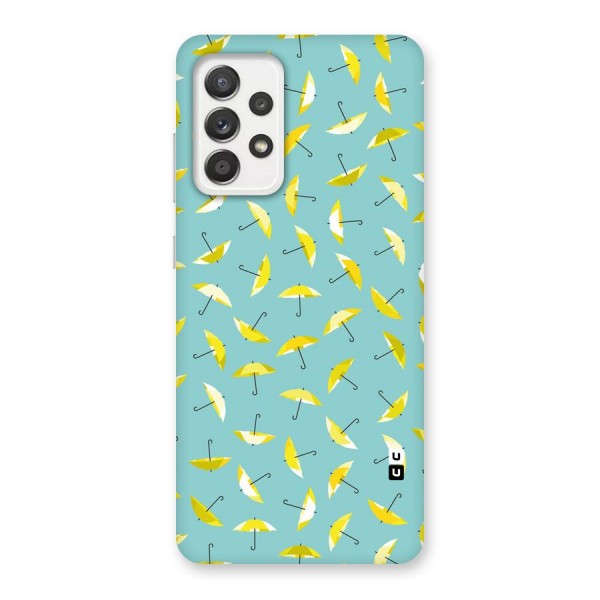 Yellow Umbrella Pattern Back Case for Galaxy A52