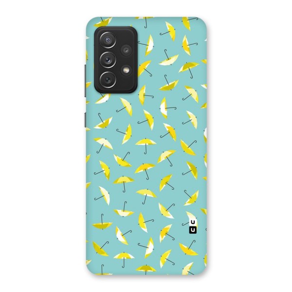 Yellow Umbrella Pattern Back Case for Galaxy A72