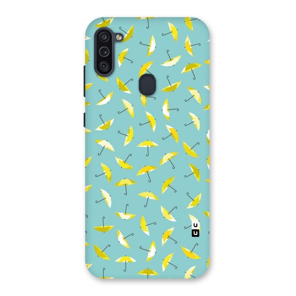 Yellow Umbrella Pattern Back Case for Galaxy M11