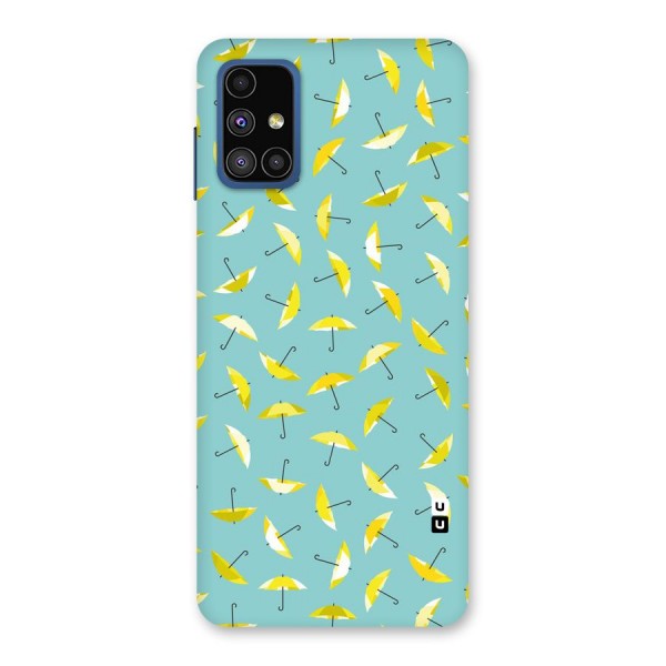 Yellow Umbrella Pattern Back Case for Galaxy M51