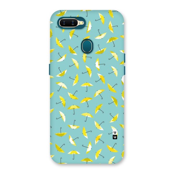 Yellow Umbrella Pattern Back Case for Oppo A11k