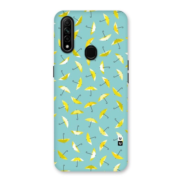 Yellow Umbrella Pattern Back Case for Oppo A31