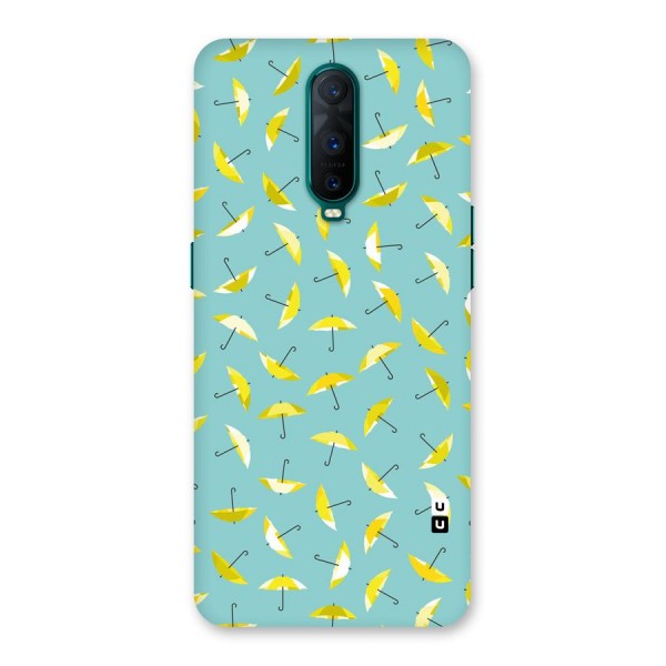 Yellow Umbrella Pattern Back Case for Oppo R17 Pro