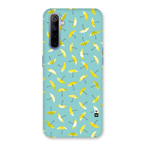 Yellow Umbrella Pattern Back Case for Realme 6