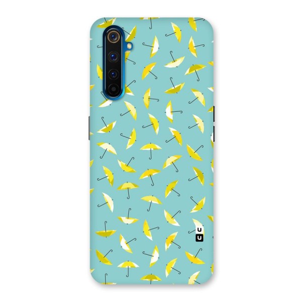 Yellow Umbrella Pattern Back Case for Realme 6 Pro