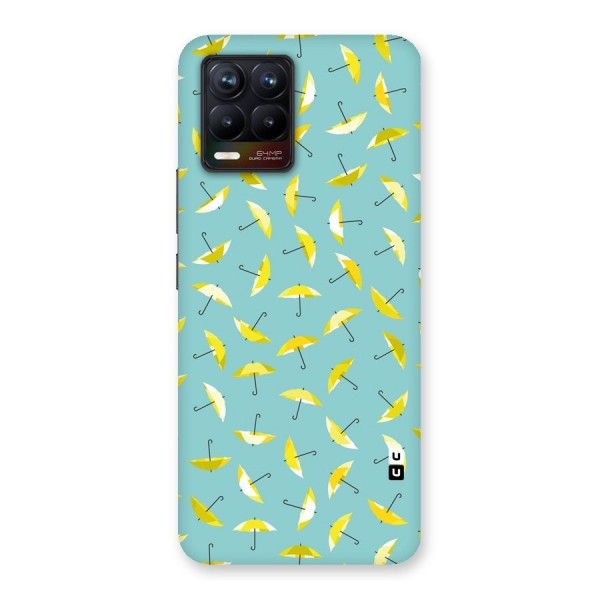 Yellow Umbrella Pattern Back Case for Realme 8