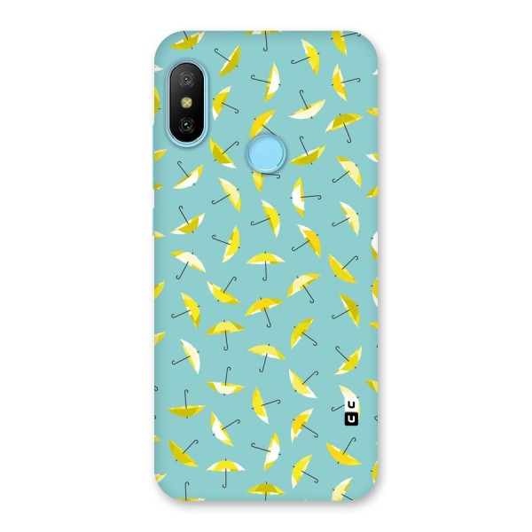 Yellow Umbrella Pattern Back Case for Redmi 6 Pro