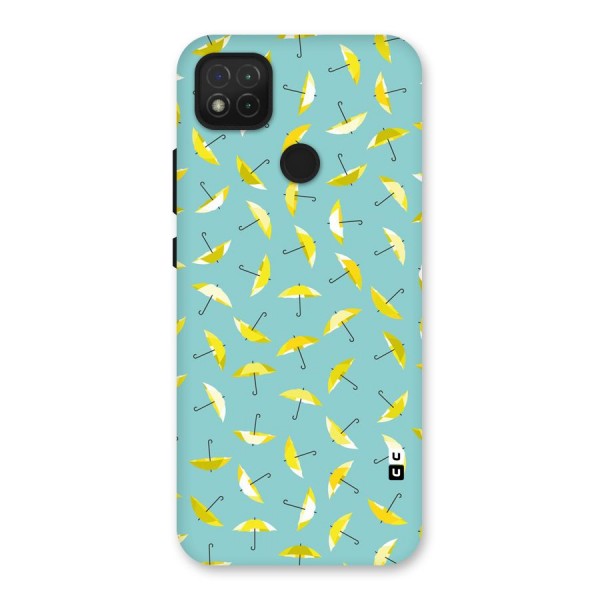 Yellow Umbrella Pattern Back Case for Redmi 9C