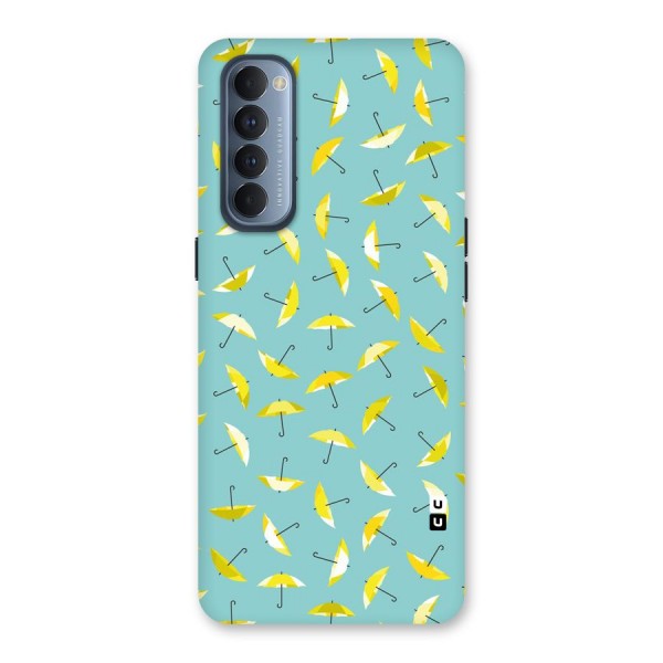 Yellow Umbrella Pattern Back Case for Reno4 Pro