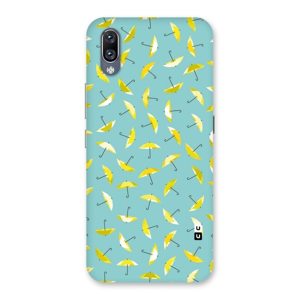 Yellow Umbrella Pattern Back Case for Vivo NEX