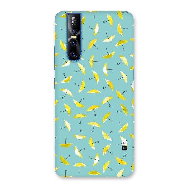 Yellow Umbrella Pattern Back Case for Vivo V15 Pro