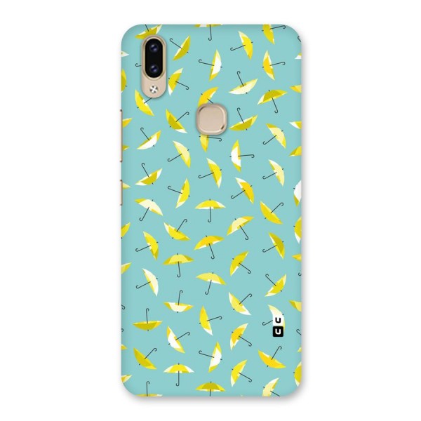 Yellow Umbrella Pattern Back Case for Vivo V9