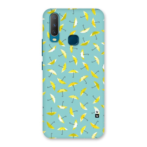 Yellow Umbrella Pattern Back Case for Vivo Y15