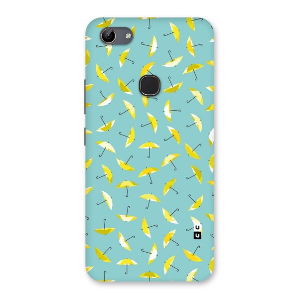 Yellow Umbrella Pattern Back Case for Vivo Y81