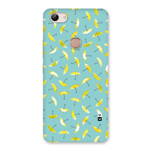 Yellow Umbrella Pattern Back Case for Vivo Y83