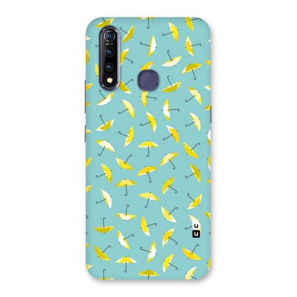 Yellow Umbrella Pattern Back Case for Vivo Z1 Pro