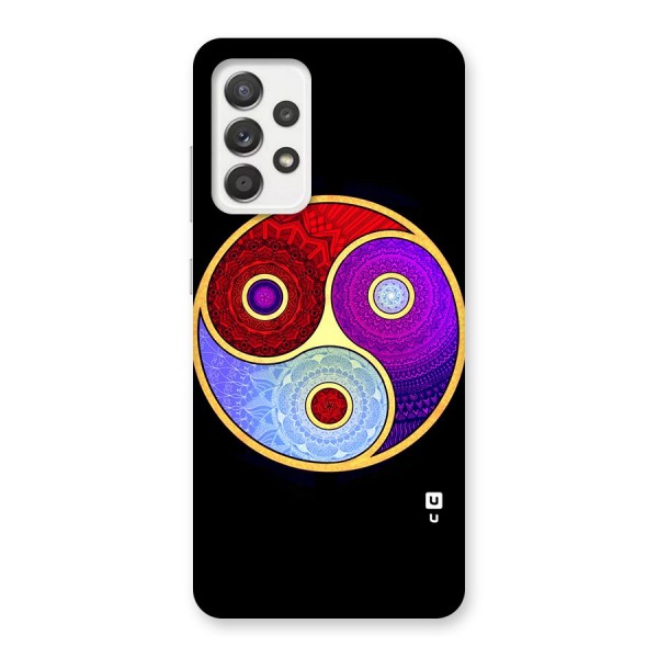 Yin Yang Mandala Design Back Case for Galaxy A52